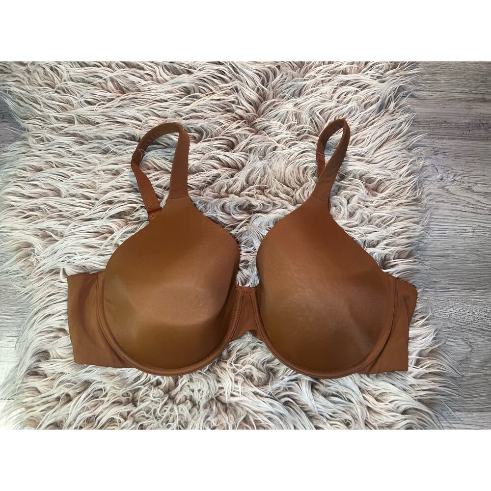 Ambrielle women’s full figure everyday full coverage brown bra - Picture 5 of 8